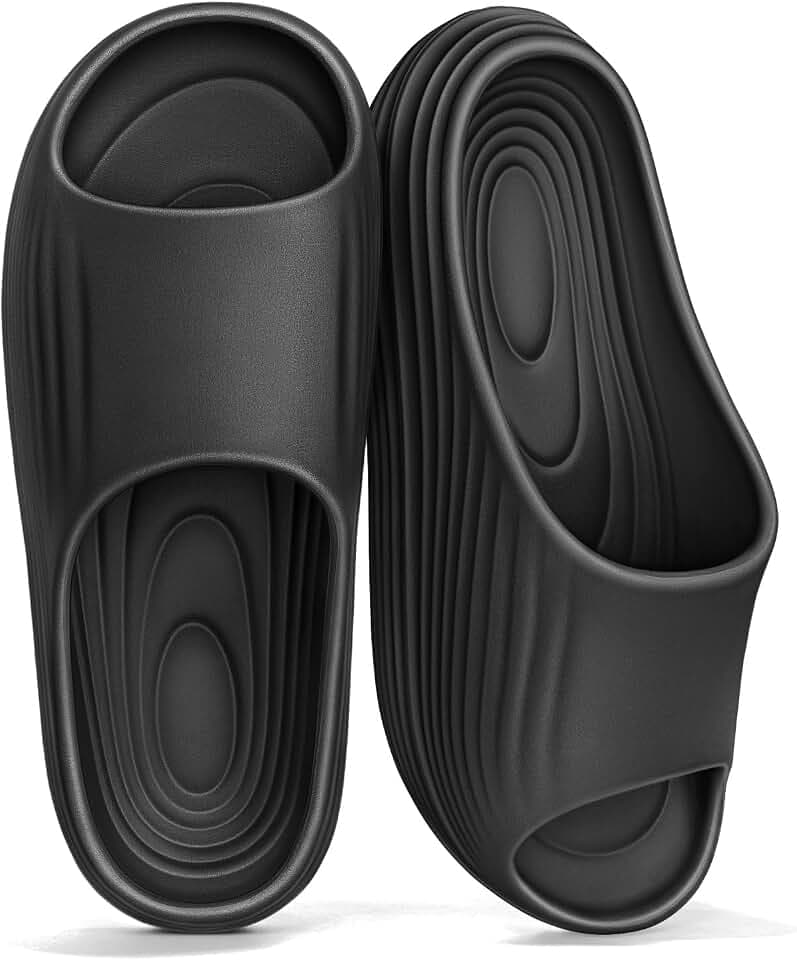 BULLIANT Women slide sandals Shower Massage Slippers Cushioned Footbed