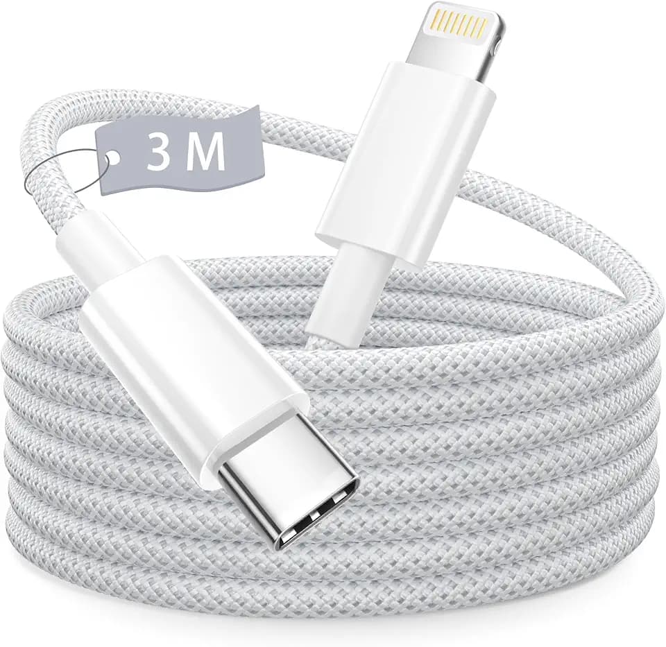 USB C to Lightning Cable 3M/10FT, [Apple MFi Certified] iPhone Fast Charger Cord Braided Power Delivery Type c to Lightning Cable Fast Charging for Apple iPhone 14 13 12 11 Pro Max X 8 7 Plus and More