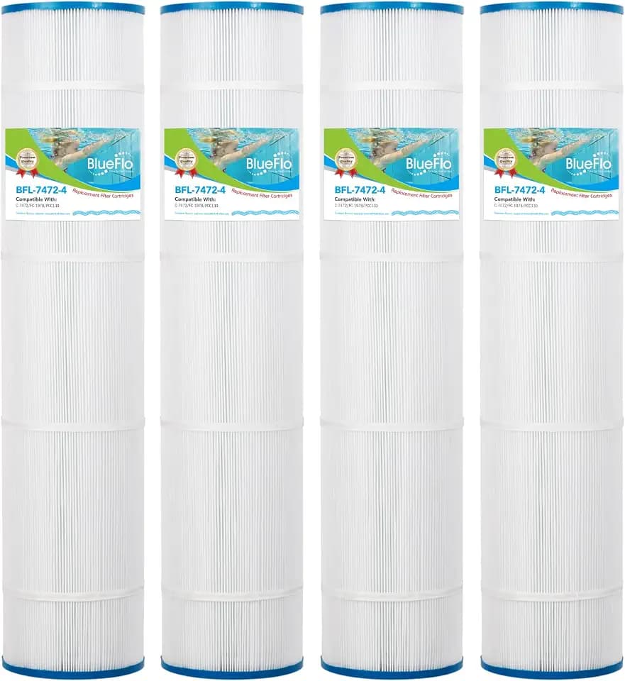 Pool Filter Cartridge Replace for Pentair CCP520, PCC130-PAK4, Clean and Clear Plus 520, Unicel C-7472, Pleatco PCC130, FC-1978, R173578, 178585, 817-0143 (4 Pack)