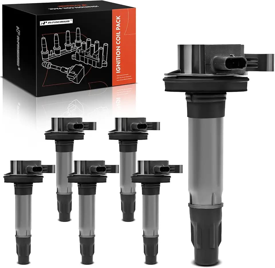 A-Premium Set of 6 Ignition Coil Pack - 3-Pins