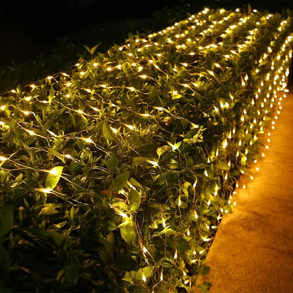 Joomer Christmas Net Lights - 11FT x 4.5FT 300LED Plug-in Light-Warm White