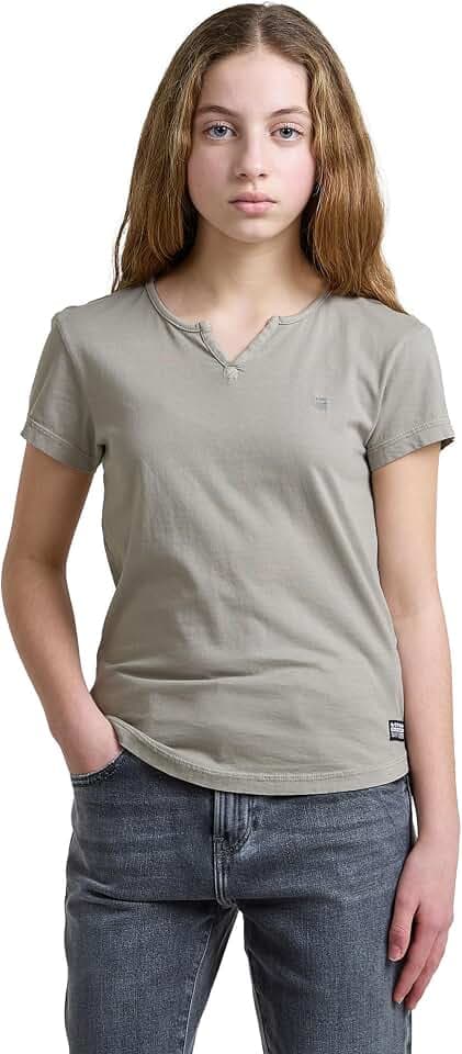 G-Star Mädchen Micro Placket Slim T G Shirt