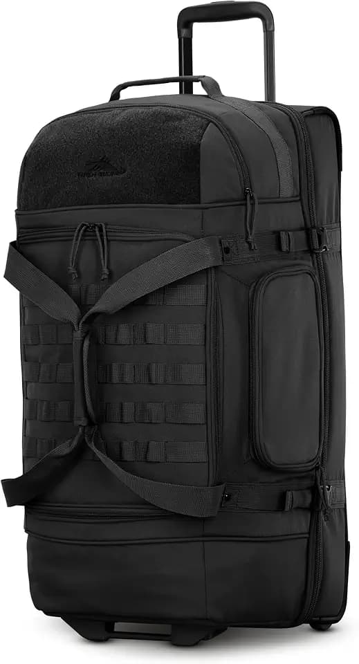 High Sierra Pathsetter Large Wheeled Rolling Duffle - Black