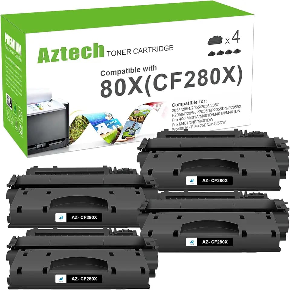 CF280X 80X Toner Cartridge Black M401n Replacement for HP 80X 80A CF280A