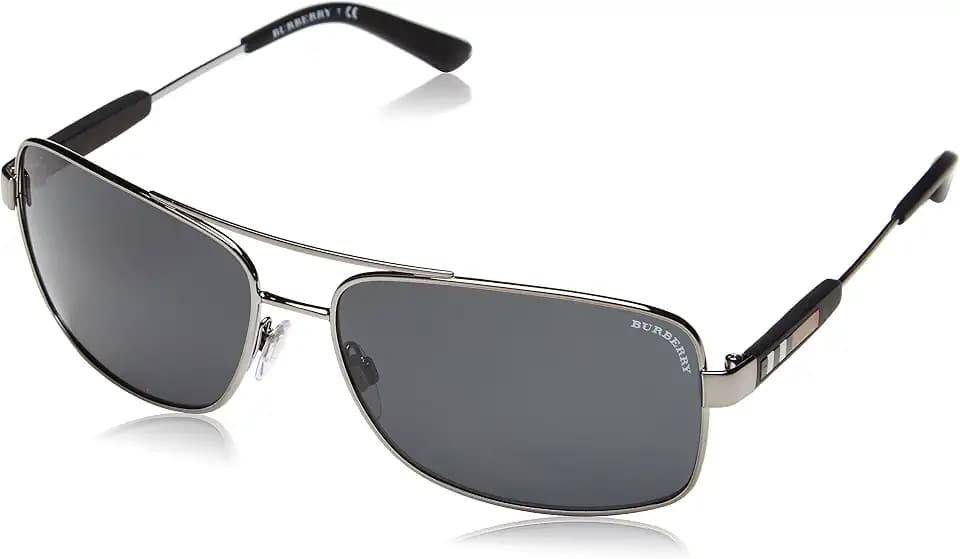 Burberry Herren BE 3074 Rechteckig Sonnenbrille