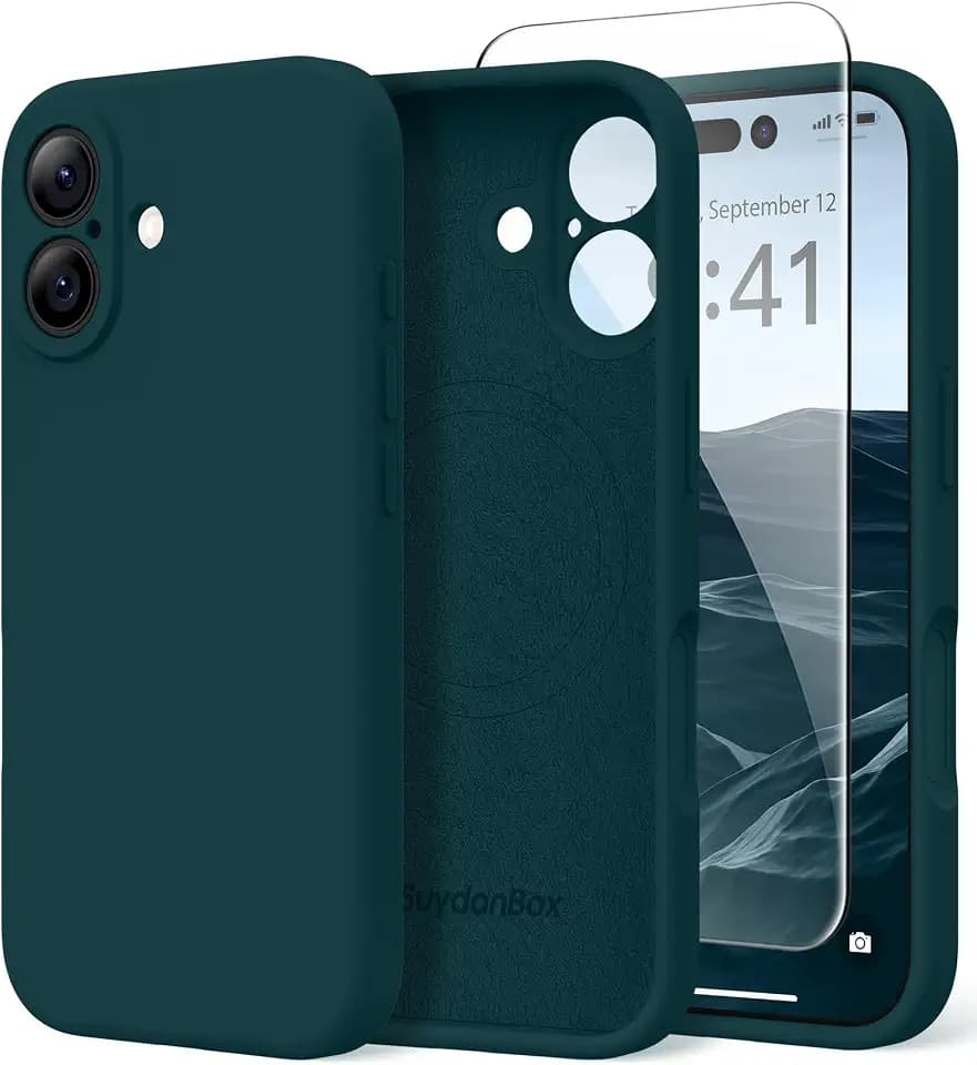 Magnetic for iPhone 17 Case Silicone Deep Blue