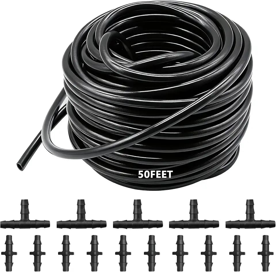 50FT 1/4" Blank Distribution Tubing Drip Irrigation Tubing