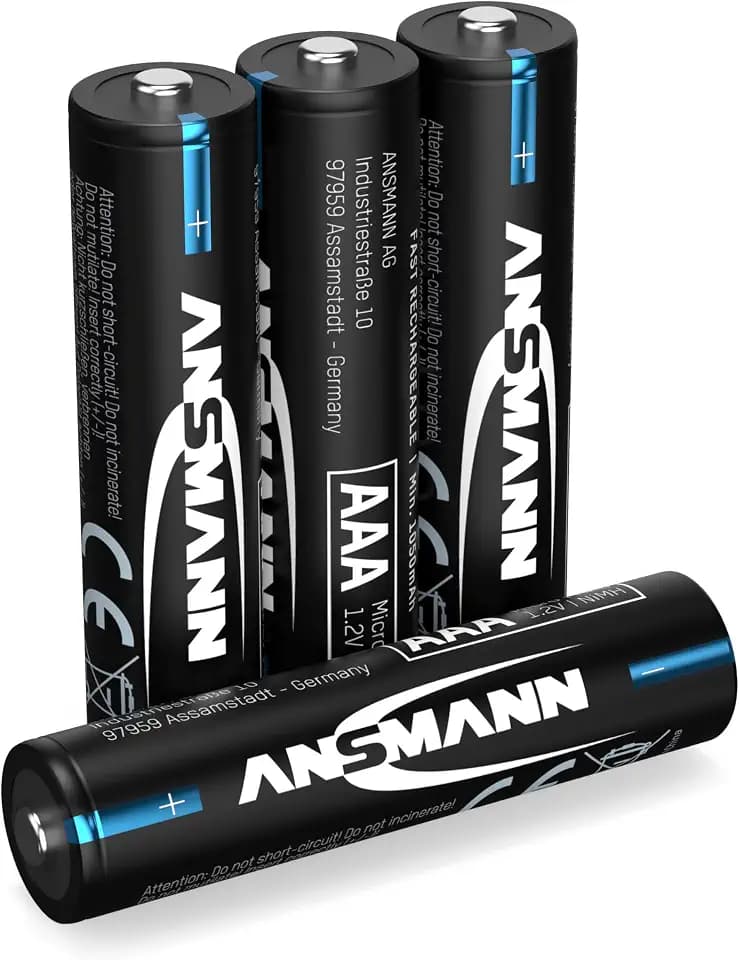 ANSMANN 4X Telefon Akku Micro AAA 800mAh 1,2V NiMH wiederaufladbar