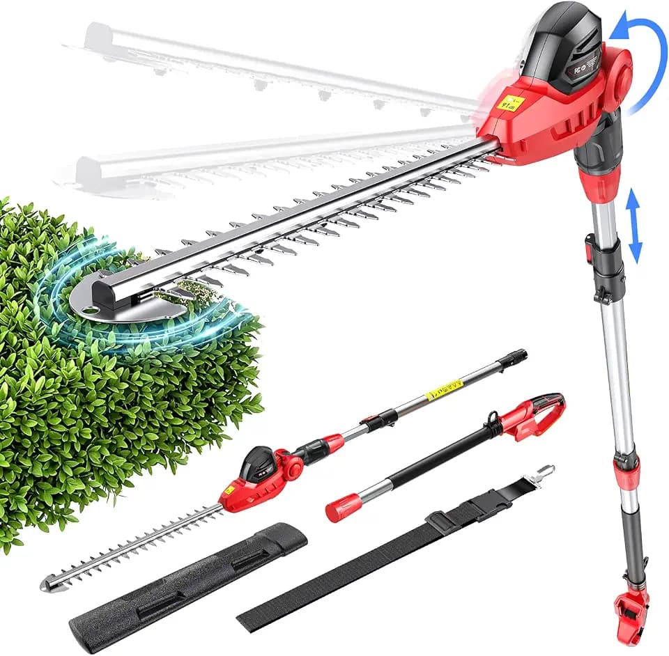 Ecarke Pole Hedge Trimmer Compatible with Milwuakee 18V (Tool Only)
