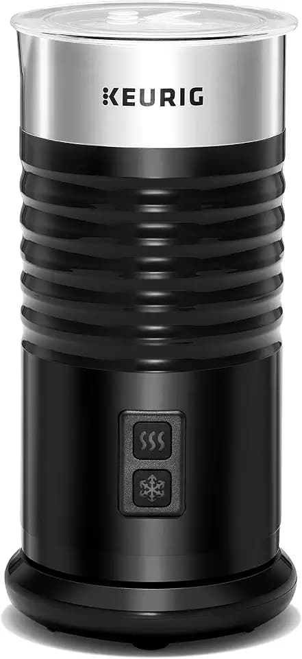 Keurig Standalone Frother Works Non-Dairy Milk, Hot and Cold Frothing, 6 Oz, Black