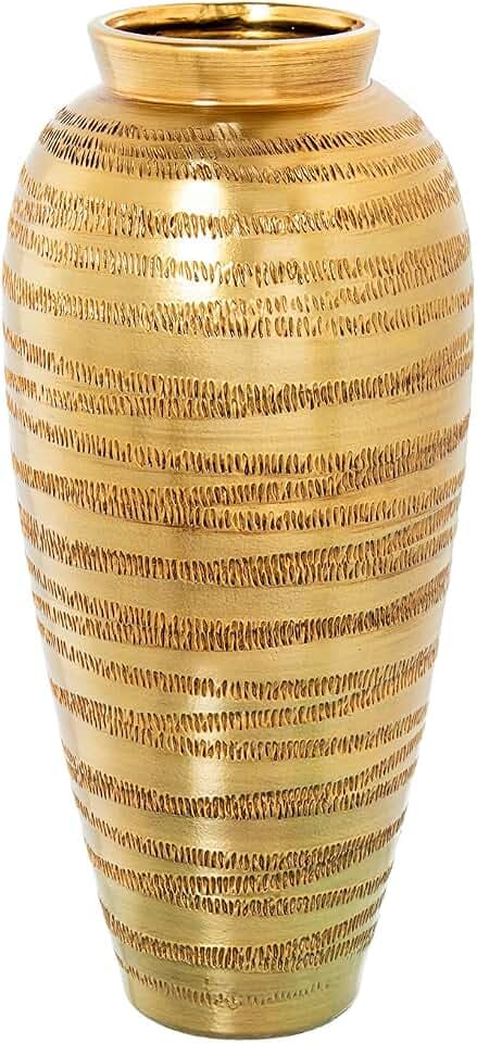 JARRON CERAMICA 60CM ORO
