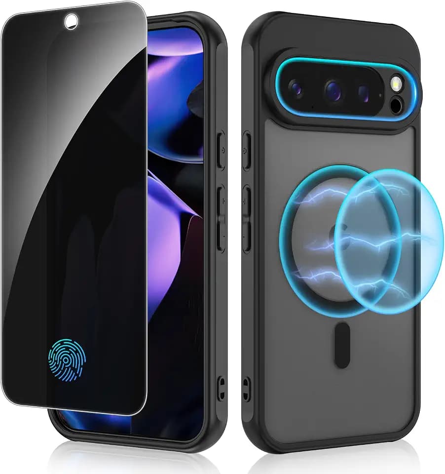 Ruky for Google Pixel 9 Pro XL Case Compatible with MagSafe, Transparent