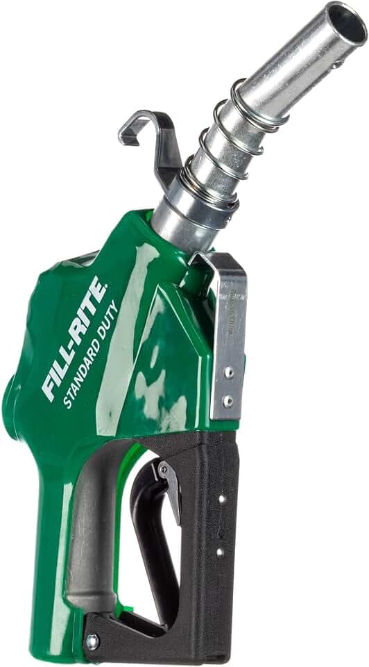 Fill-Rite SDN100GAN 1” 5 to 25 GPM Automatic Standard Duty Fuel Transfer Nozzle, Green - For Gasoline, Diesel, Biodiesel up to B20, E15 & Kerosene