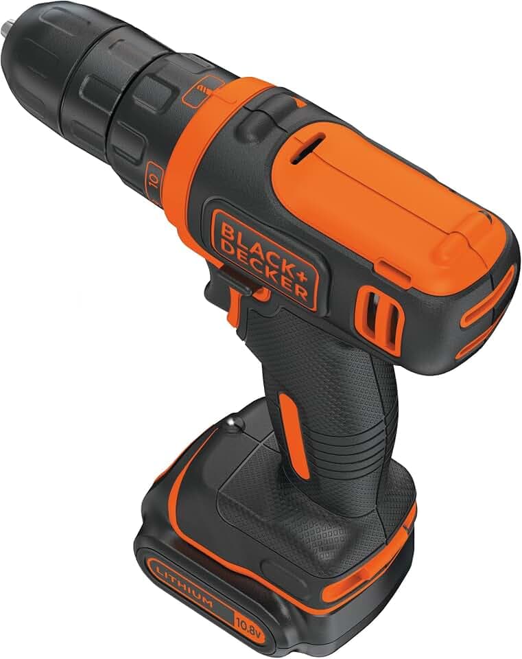 BLACK+DECKER 10,8V ultra-kompakter Akku-Bohrschrauber, BDCDD12-QW