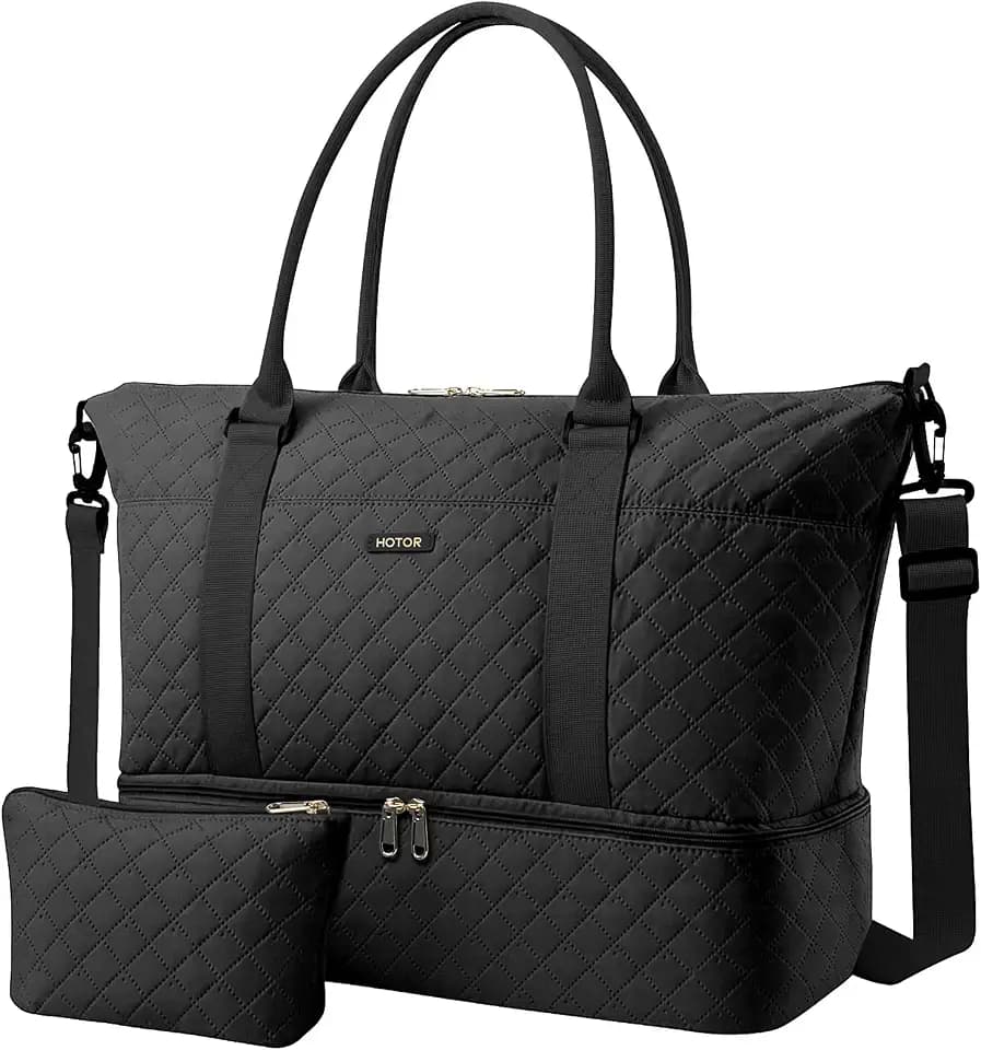 HOTOR Travel Duffel Bag - Weekender Bags for Women, Carry On Gym Tote Bags
