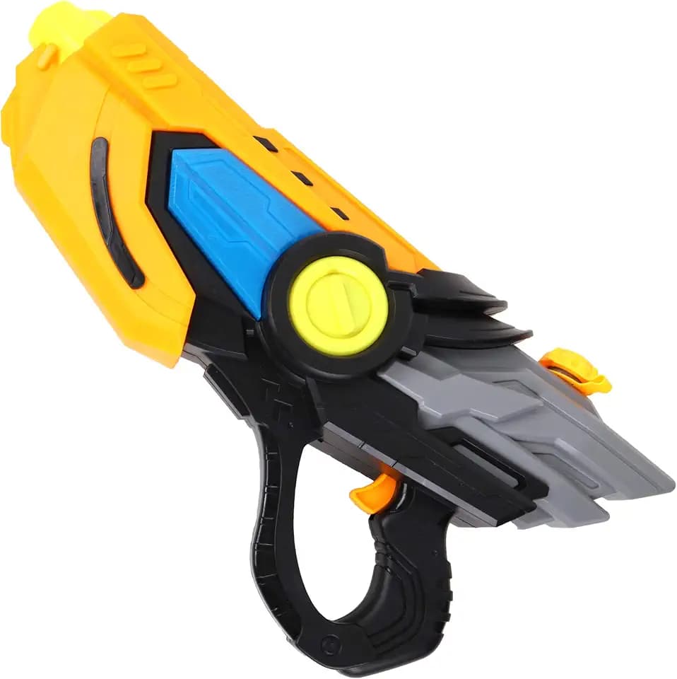 BLUE SKY - Elektrische Wasserpistole - Leuchtend - Outdoor-Spiel - 043324 - Gelb - Kunststoff - 45 cm - Kinderspielzeug - Strandspiel - Pool - Ab 3 Jahren