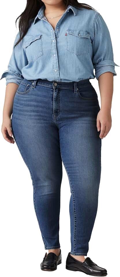 Levi's Damen Plus Size 721 High Rise Skinny Jeans