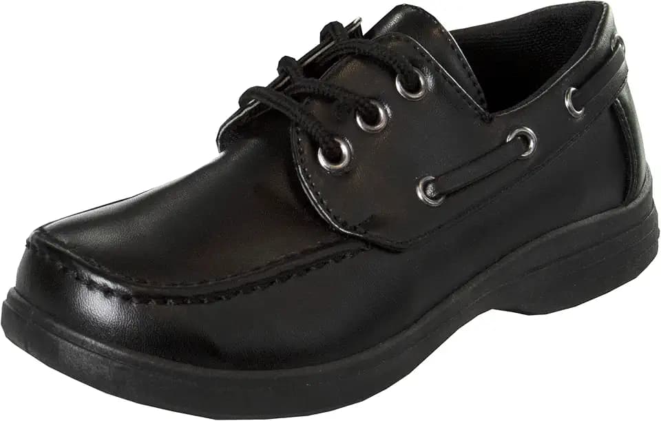 French Toast Boys Dress Shoes Casual Strap Uniform School Shoes for Boy Sizes 5-10 Toddler / 11-12 Little Kid