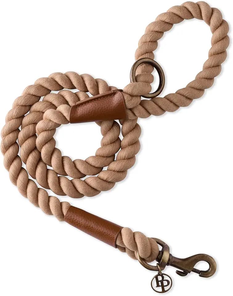 Pet Passion Rowan Dog Training Leash, 4 ft, Chestnut Hunter, One Size