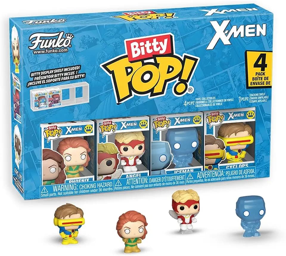 Funko Bitty POP! 4 Pack: X-Men - Phoenix, Angel (1 in 6 Chase Chance)