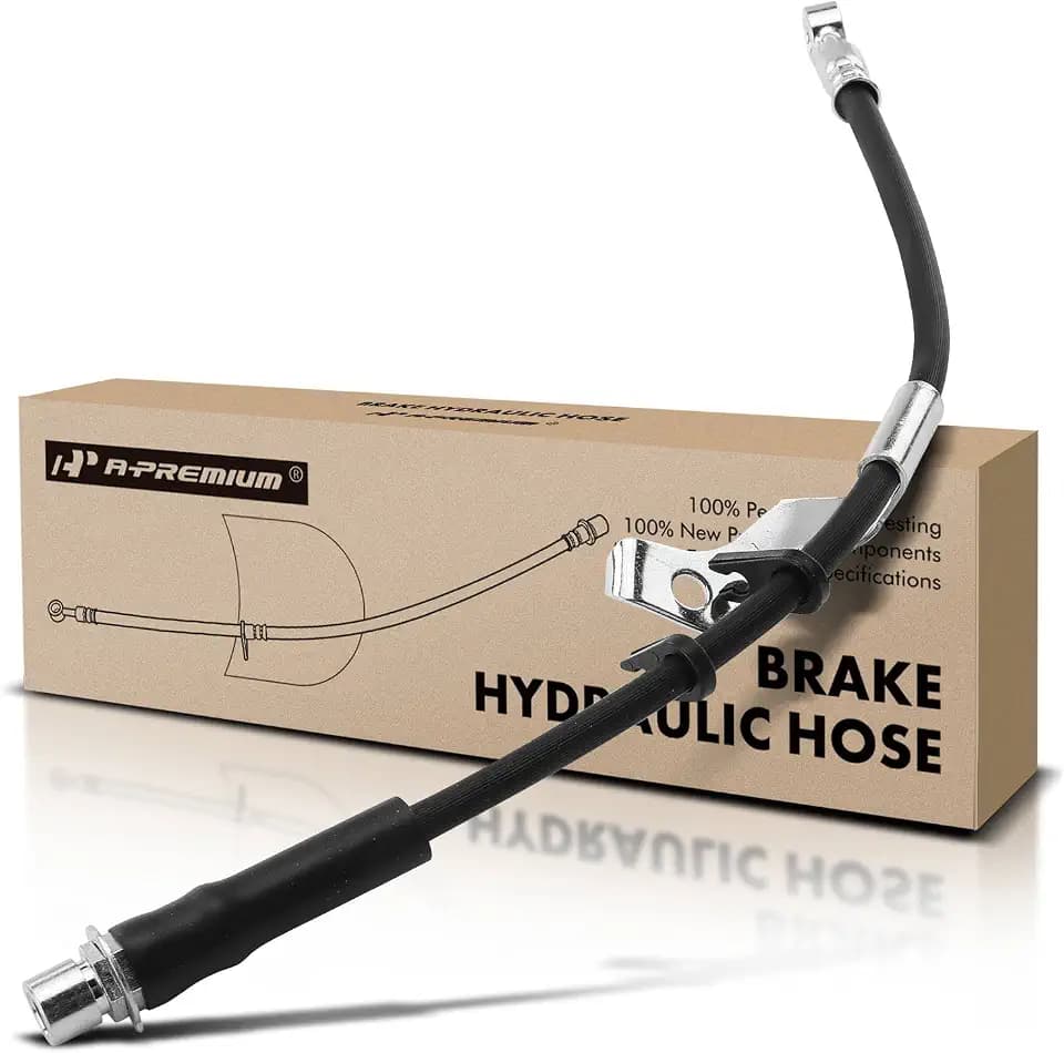 A-Premium Front Driver Brake Hydraulic Hose Compatible with Chevy & GMC