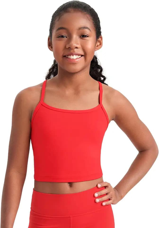 CRZ YOGA Girls Butterluxe Double Lined Cami Tank