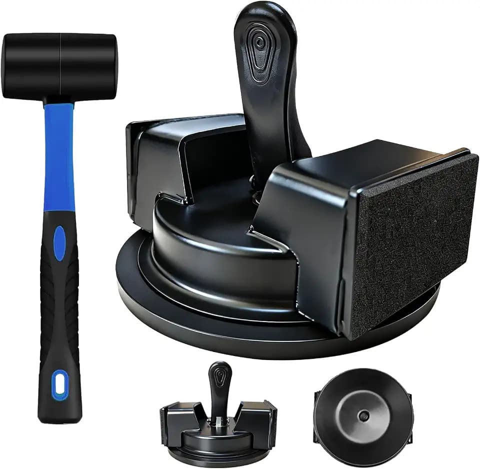 Floor Gap Fixer Tool with Mallet - for Vinyl,Laminate,Hardwood Plank Repair