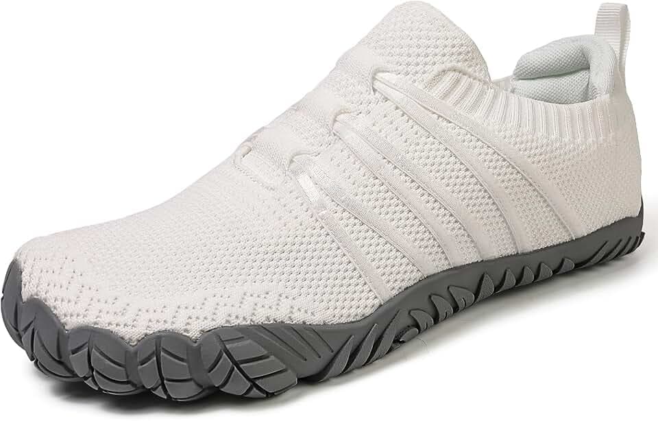 Barfußschuhe Damen Herren Breite Barfuss Schuhe Laufschuhe Zero-Drop Sohlen Zehenschuhe Traillaufschuhe Leichte Atmungsaktiv Fitnessschuhe Komfort rutschfest Straßenlaufschuhe Unisex 36-46EU