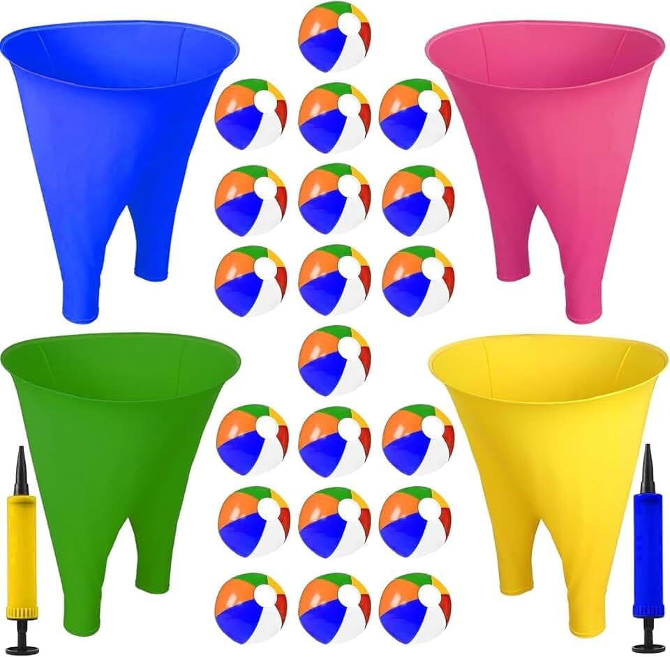 Granny Pants Yard Game,Oversized Granny Pants Outdoor Game Set with Bouncy Balls & Pump for Adult Family Reunion Outdoor Halloween Xmas Party Field Game