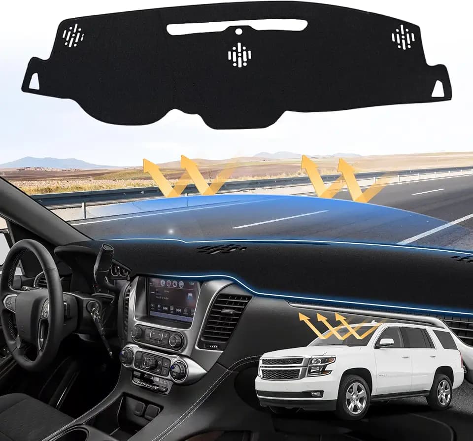 Sunsdrew Dash Cover for 2015-2020 Chevrolet Tahoe/Suburban/GMC Yukon