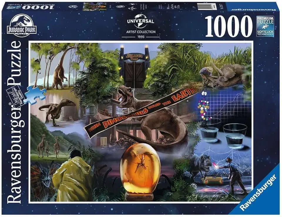 Ravensburger Puzzle 17147 - Jurassic Park - 1000 Teile Universal Vault Puzzle für Erwachsene und Kinder ab 14 Jahren, Blau
