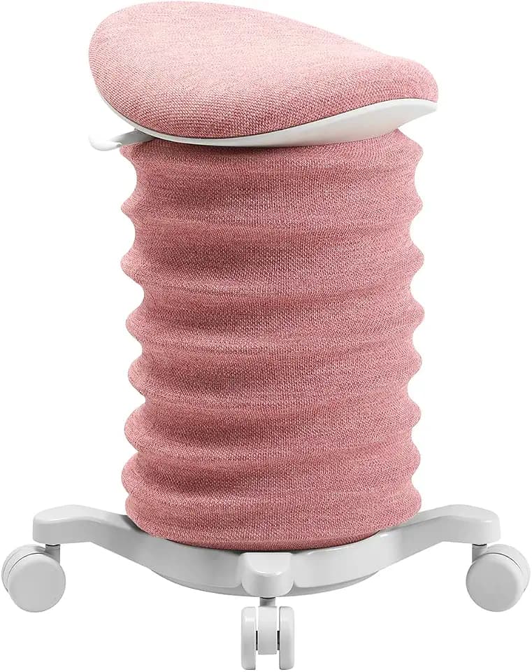 TOPSTAR Sitness 4D mit Rollen AGR-Zertifiziert Dynamischer Sitzhocker Papyrus - Rose ergonomischer Bürohocker - höhenverstellbar - stärkt den Rücken - entlastet die Bandscheiben