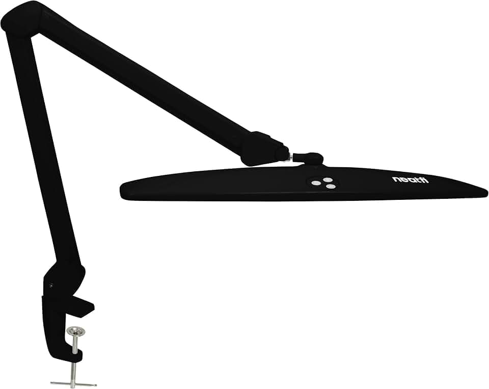 Neatfi Elite Schreibtischlampe, 1.600 Lumen, 58 cm breit (Schwarz)