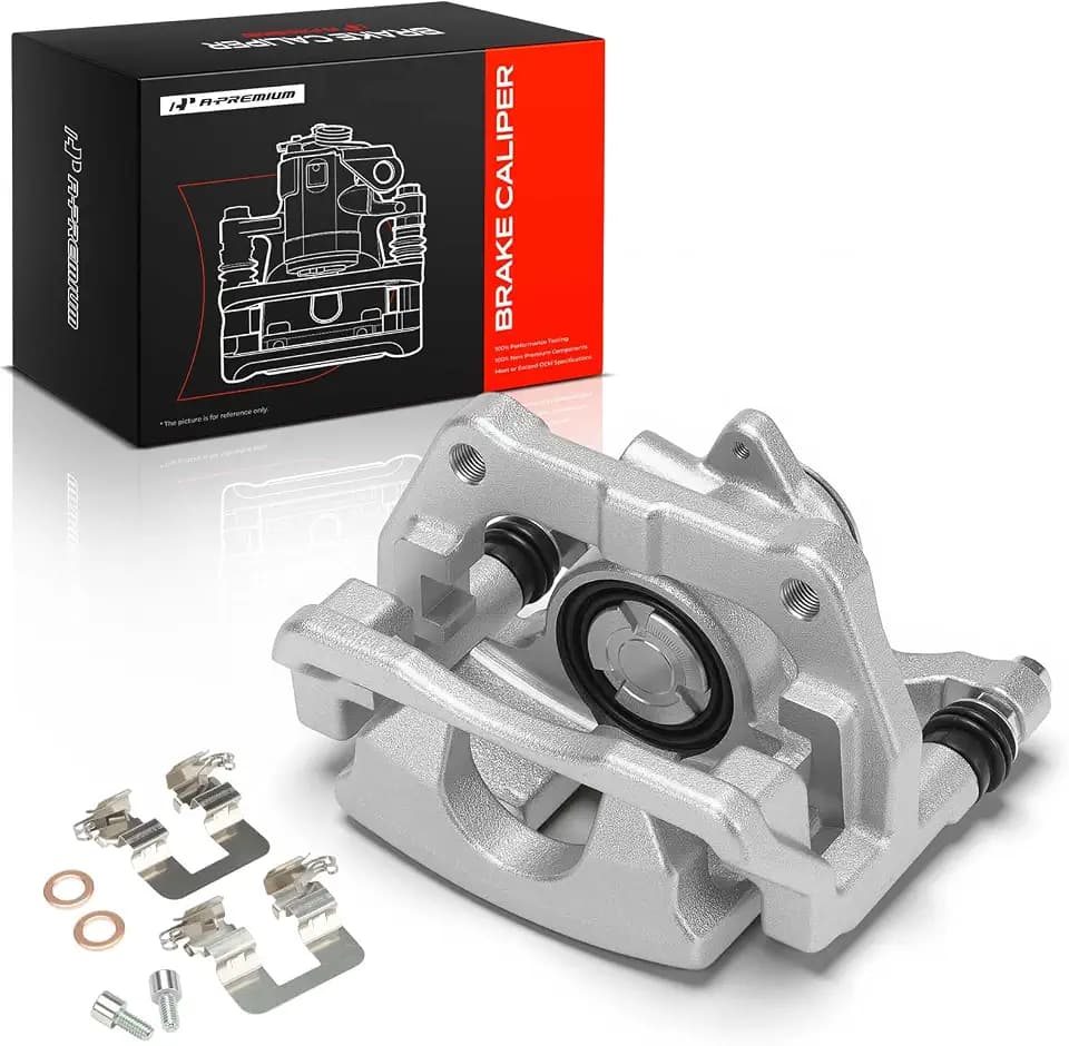 A-Premium Rear Right Passenger Side Disc Brake Caliper with Bracket