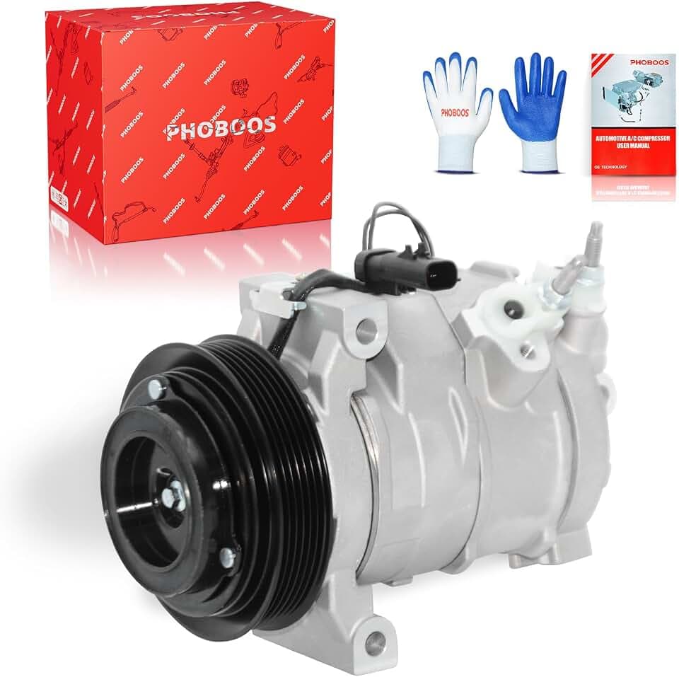 PHOBOOS A/C compressor with Clutch Compatible with Jeep & Dodge & Chrysler