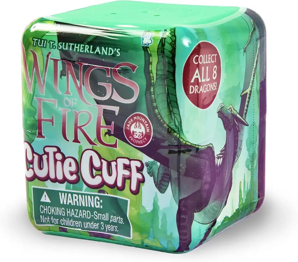 Tui T. Sutherland's - Wings of Fire Jade Mountain Prophecy - Mystery Dragon Plush Slap Bracelet