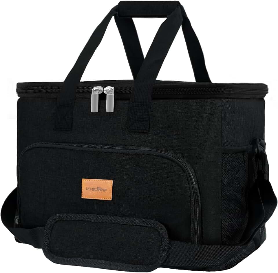 Portable Soft Cooler Bag - 24/60 Can Insulated Camping Cooler