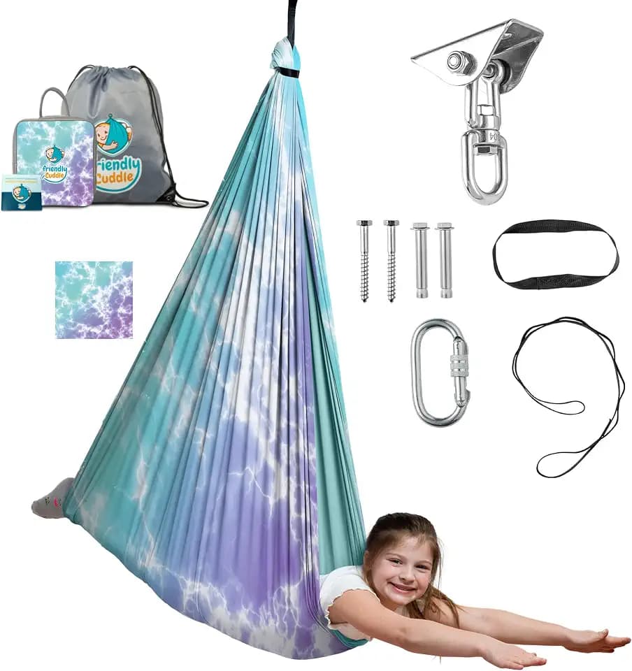 Compression Sensory Swing Adult & Kids, Indoor Outdoor Pod, Holds 300lb