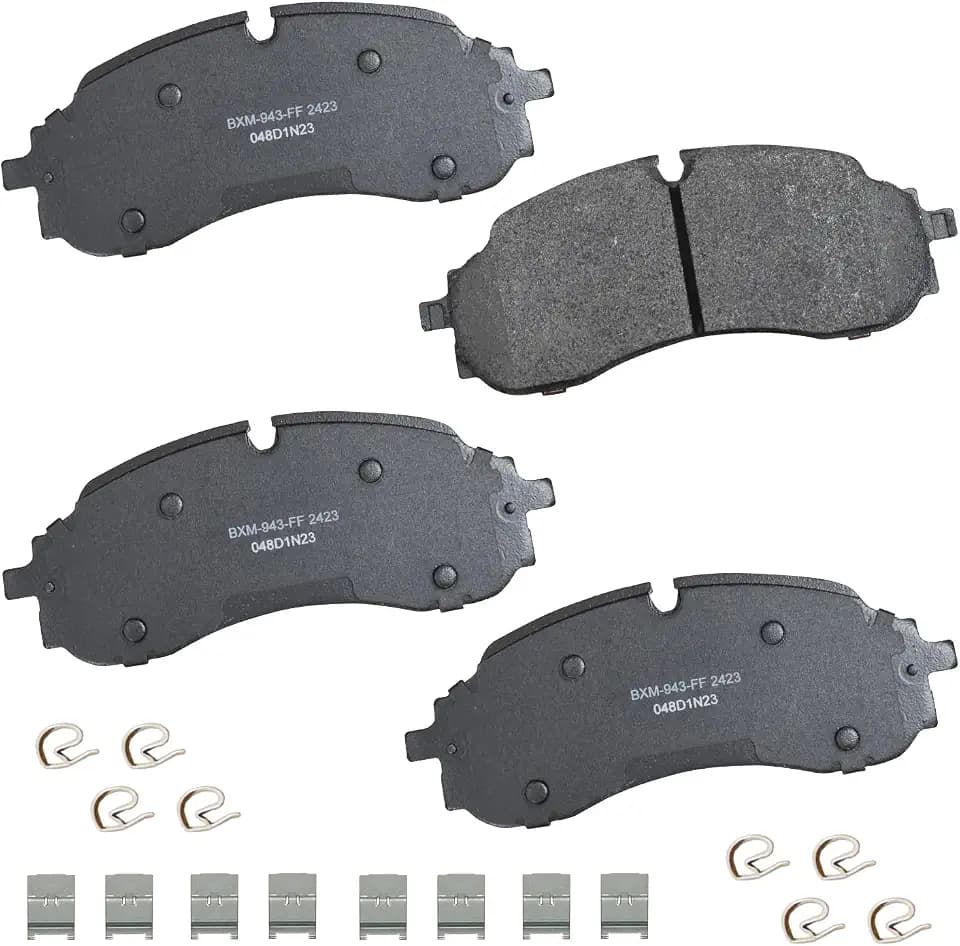 Bendix Premium SBM2423 Semi-Metallic Front Brake Pads for Ford E-Transit 2024-2022, Transit-150 2023-2022, Transit-250 2023-2022, Transit-350 2023-2022, Transit-350 HD 2023