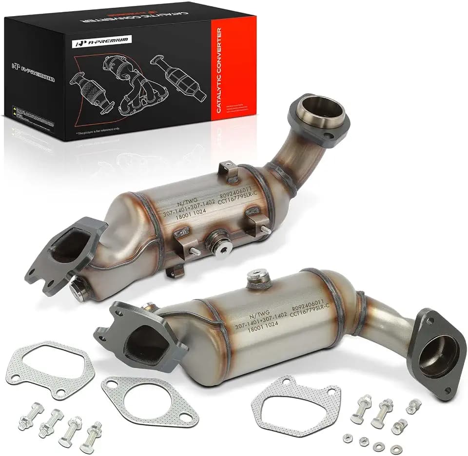 A-Premium 2 PCS Front and Rear Catalytic Converter Kit, E.P.A Compliant