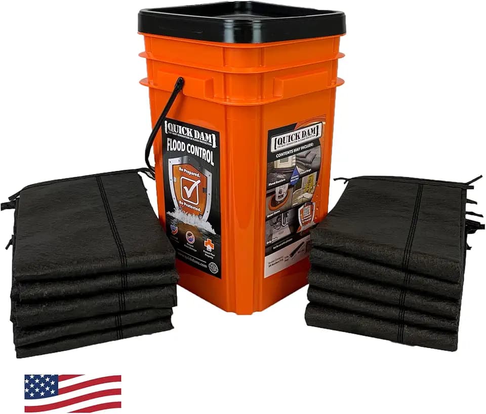 Quick Dam Grab & Go Flood Kit, 10 Pack, 5ft Barriers (50ft Total)