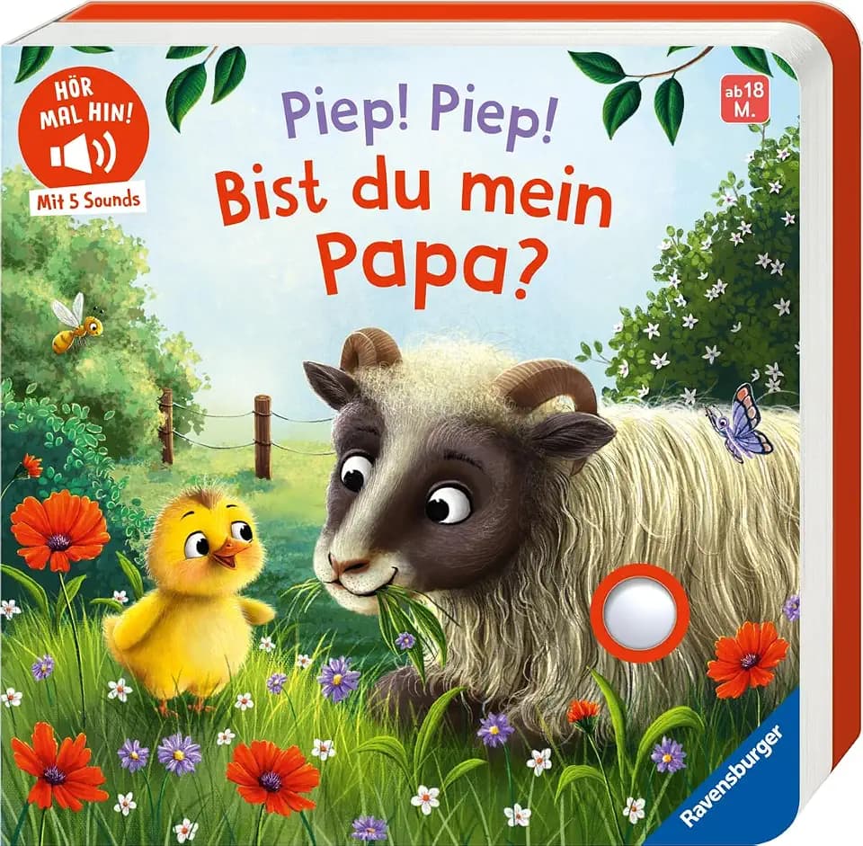 Hör mal hin - Piep! Piep! Bist du mein Papa? - Eine erste Geschichte mit 5 Sounds für Kinder ab 18 Monaten