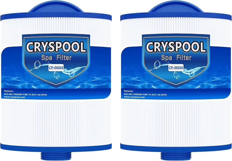 Cryspool 06045 Spa Filter Replaces PAS50SV-F2M, 6CH-502, 2 Pack