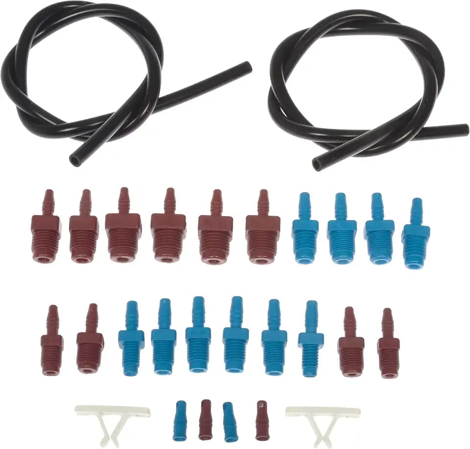Dorman 13911 Master Cylinder Bleeder Kit - 22 In. Hose, Clip, And Sae And Metric Fittings Universal Fit