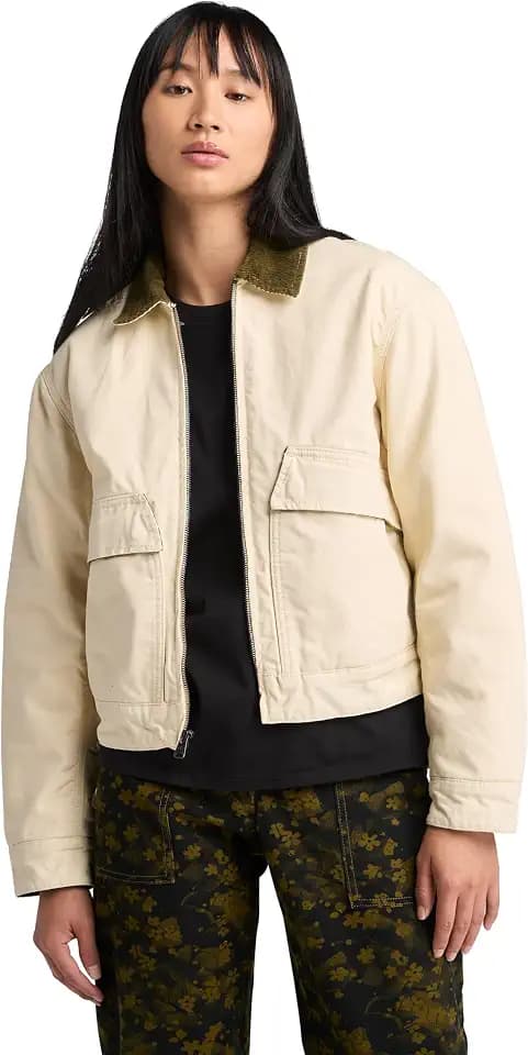 Timberland Womens Quilted Washed Canvas