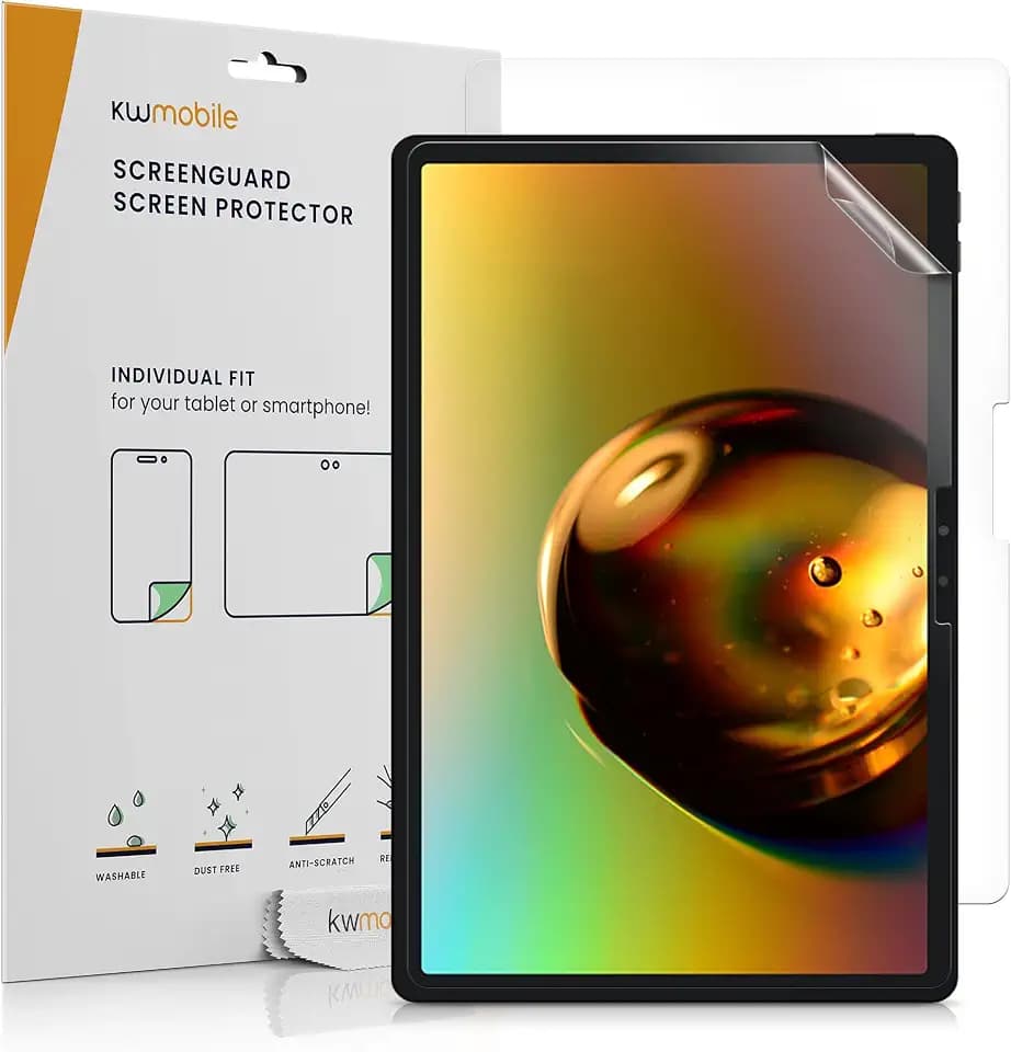 kwmobile Screen Protector Compatible with Lenovo Yoga Tab Screen Protector - 2x Anti-fingerprint Film Shield for Tablet