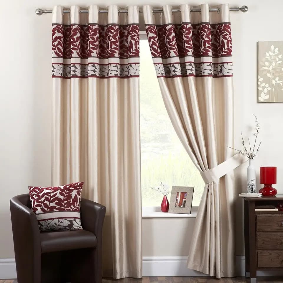 Dreams 'n' Drapes Coniston Vorhänge mit Ösen, 117 x 183 cm, Rot