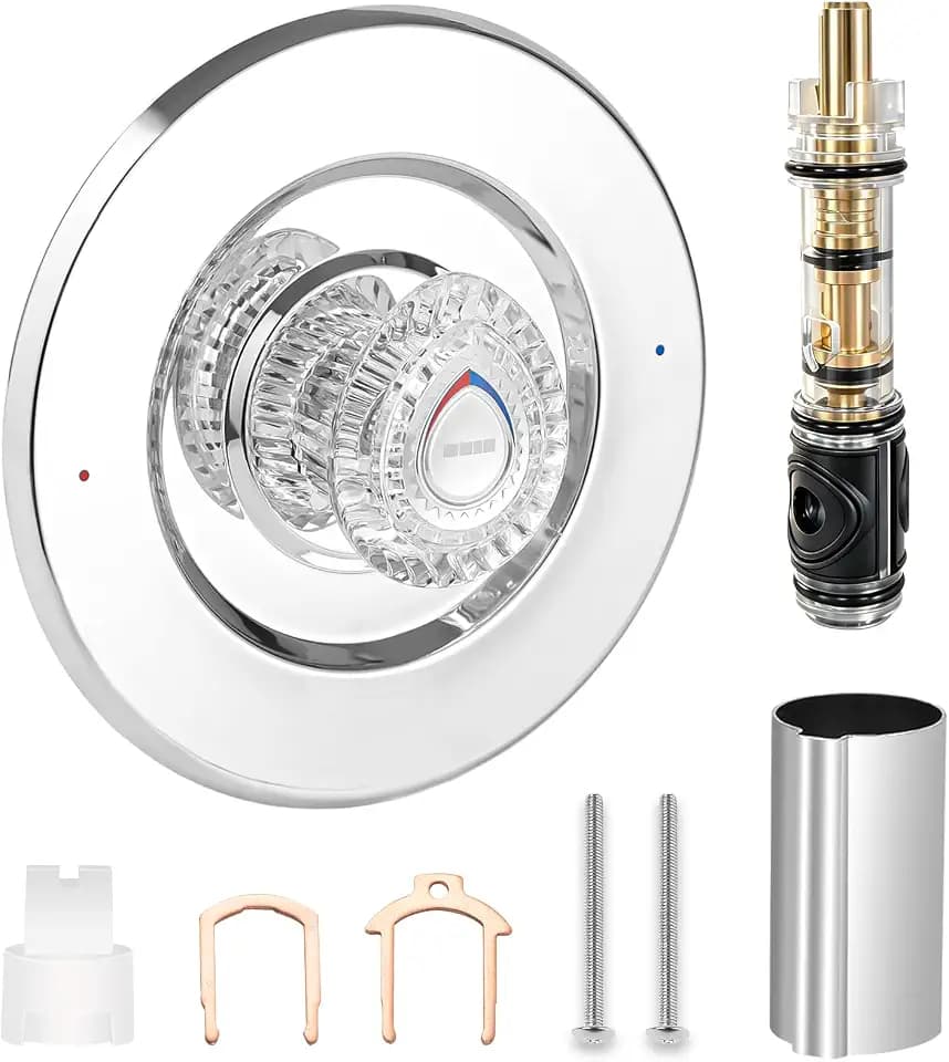 T470 Shower Trim Kit With Dual Seal Cartridge, Polished Chrome Handle Set