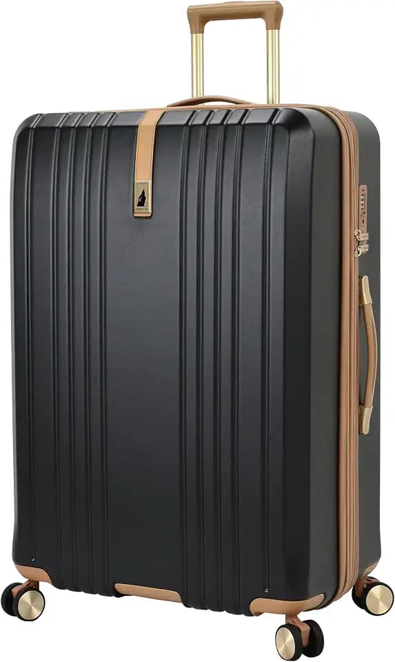 London Fog Southbridge 29 Inch Expandable Spinner HS, Black