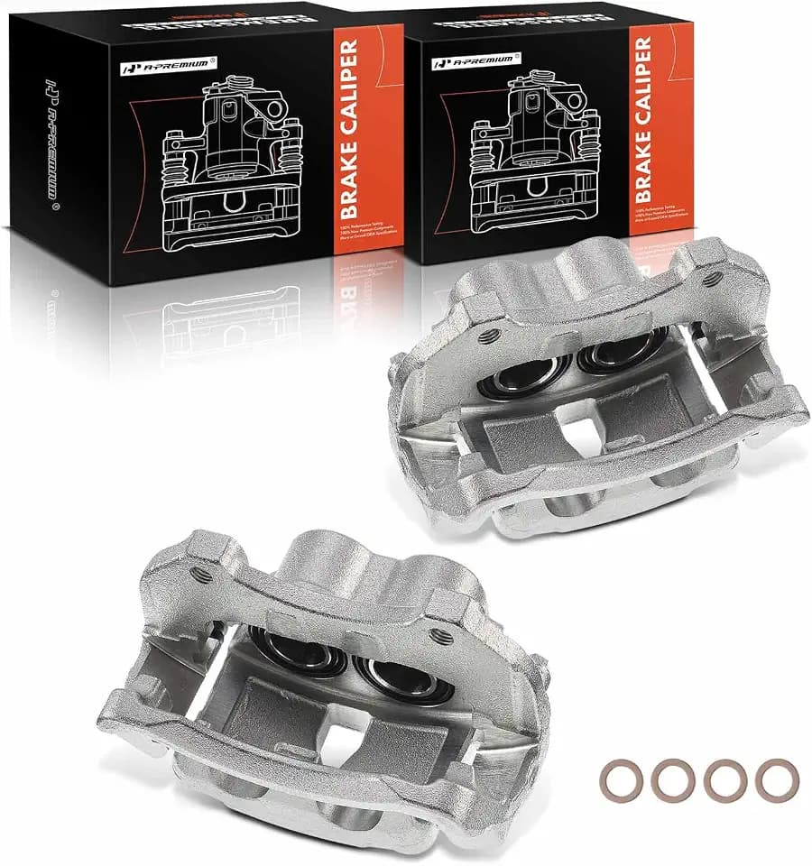 A-Premium Front Left and Right Side Disc Brake Caliper with Bracket